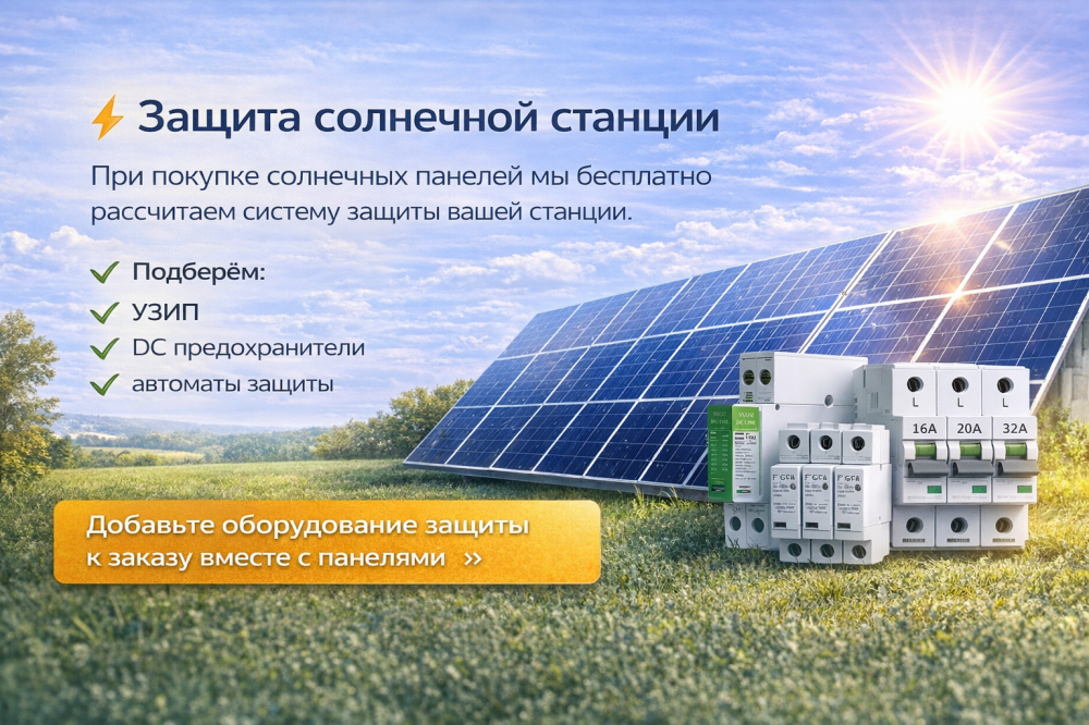 Бесплатный расчет системы защиты солнечной электростанции